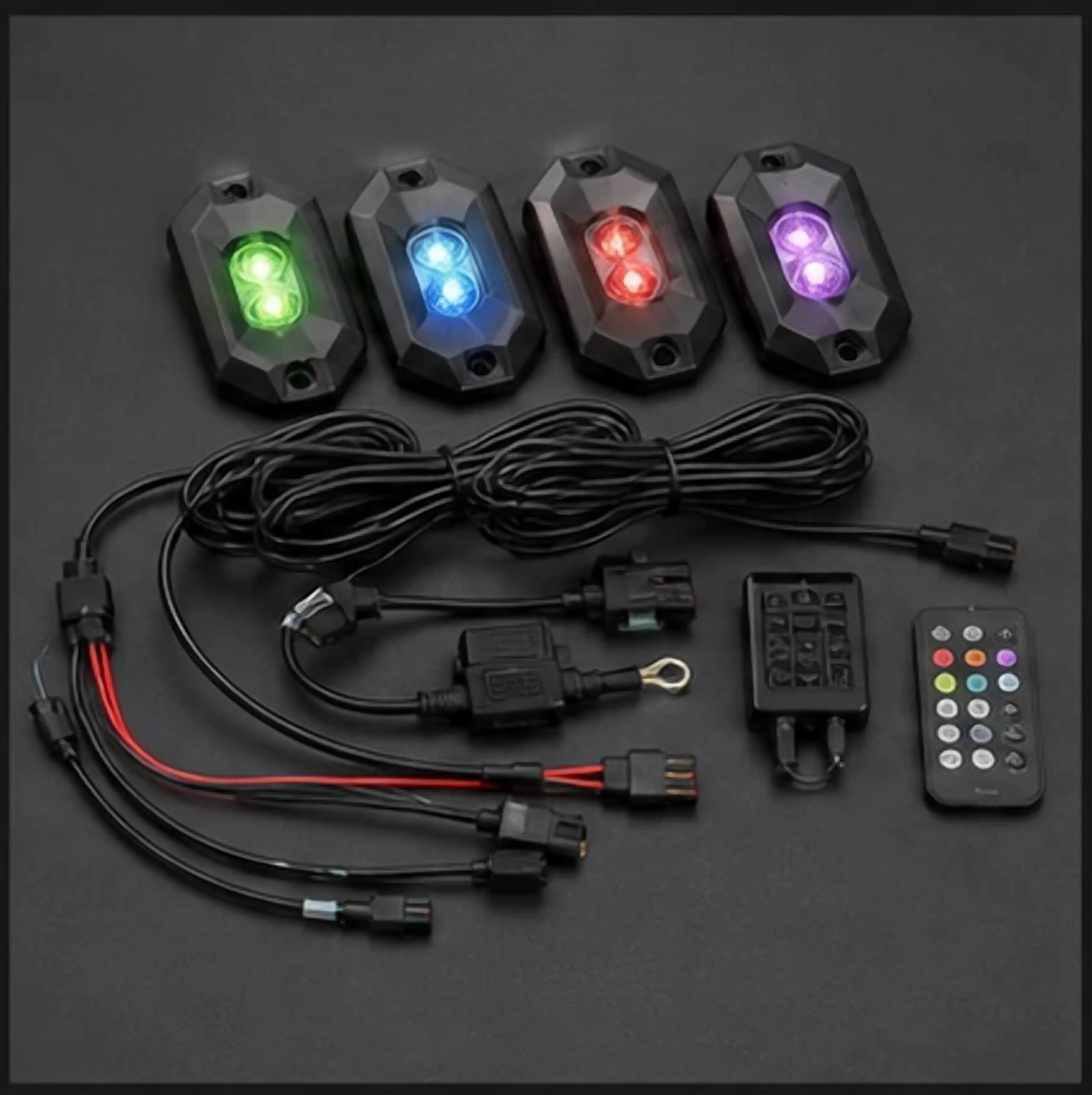 RGB Multicolor LED Rock Wheel-Well Neon Lights product reference