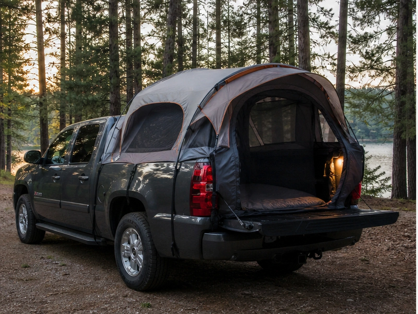 Truck-Bed Tent for Chevrolet Avalanche: Fitment and Use Review: fitment and setup detail