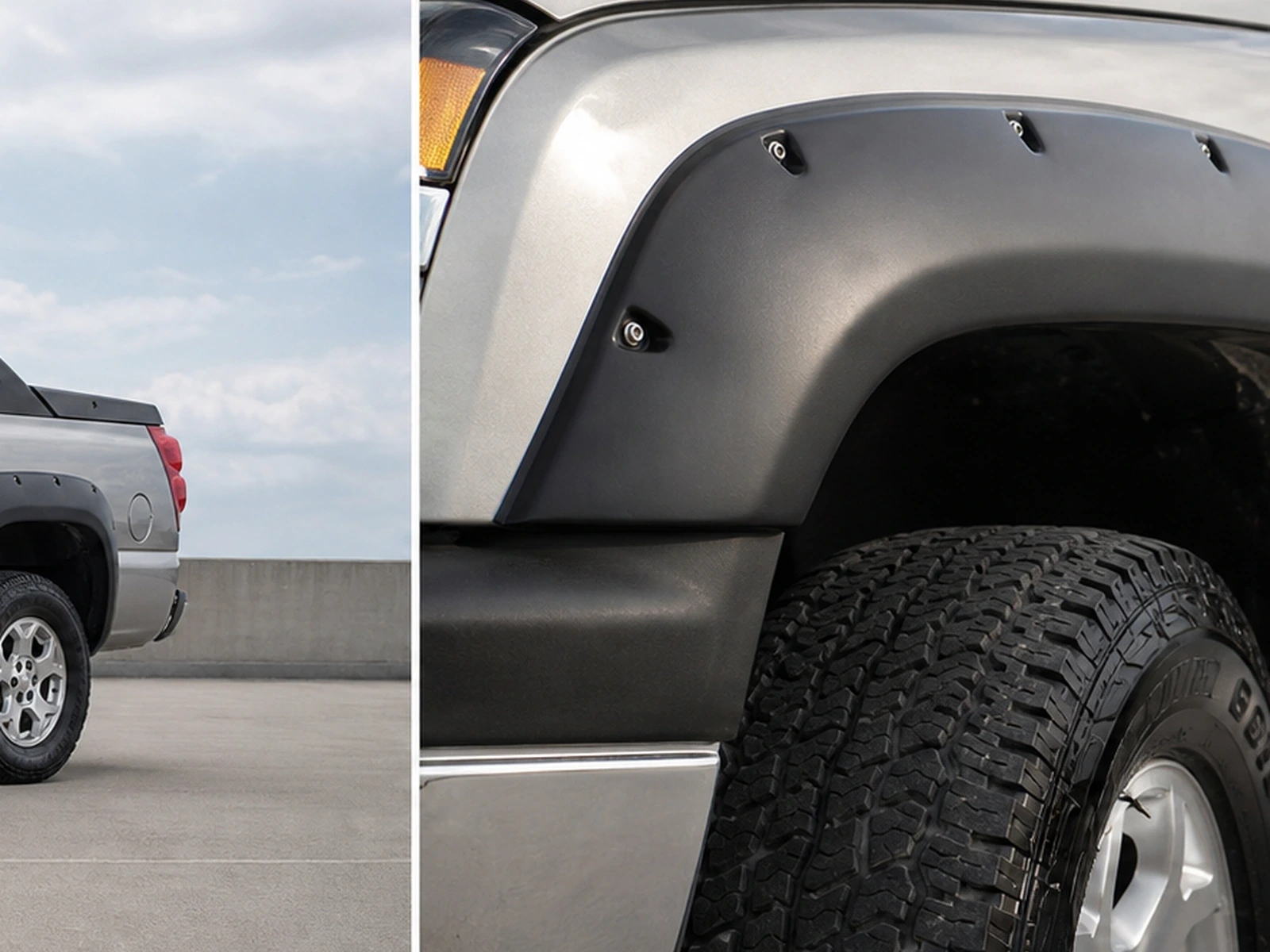 Bushwacker 40920-02 Fender Flares for 2003-2006 Avalanche: fitment and setup detail