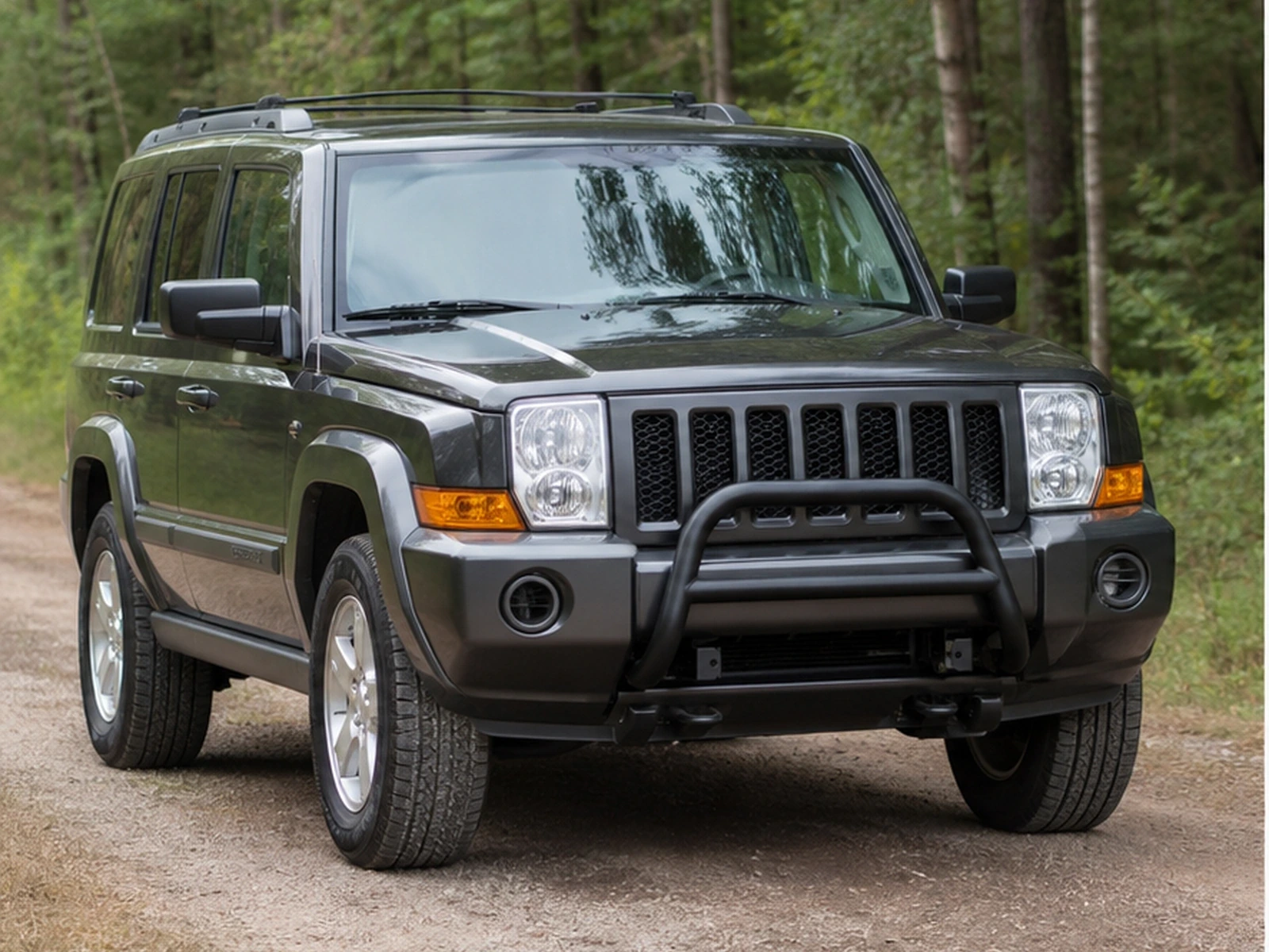 Bull Bar Fitment Guide for the 2008-2012 Jeep Liberty KK: installed-use view